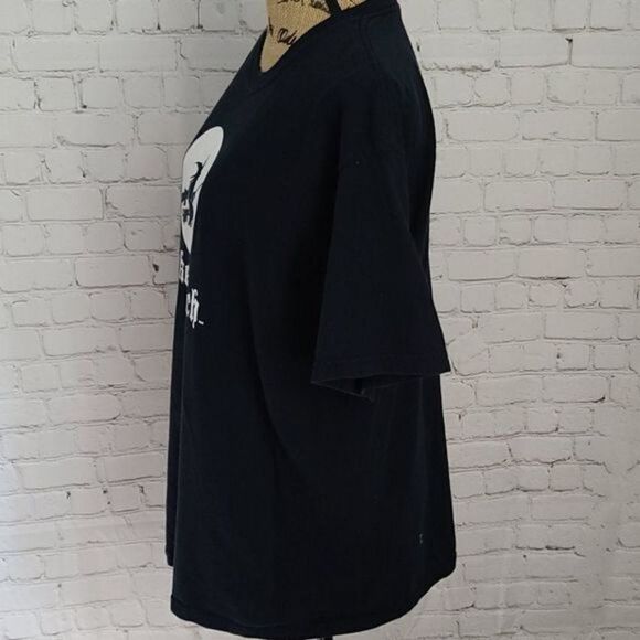 Vintage 90s Wicked Witch Halloween Black T-shirt - Picture 2 of 11